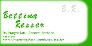 bettina resser business card